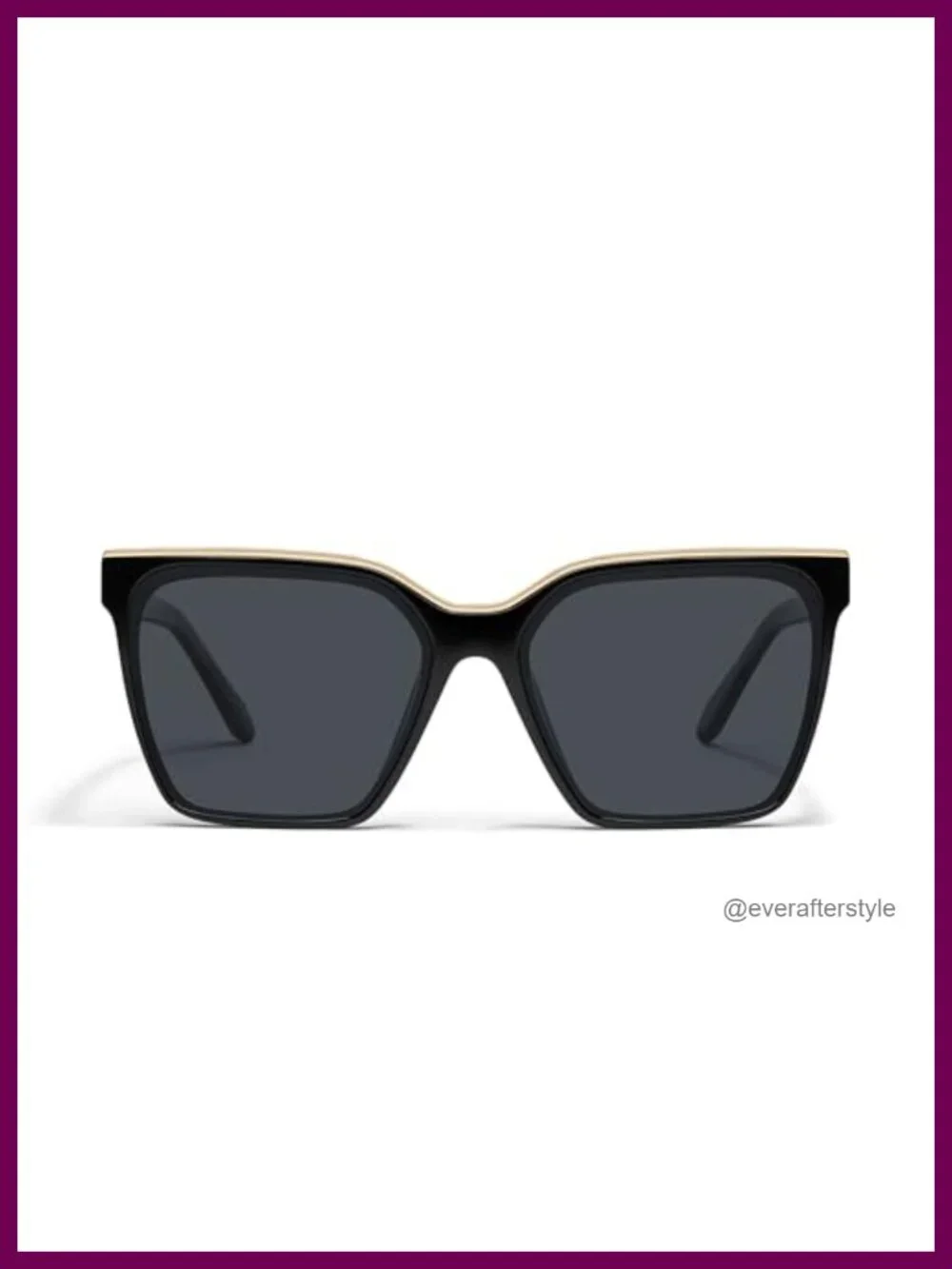 Oversized Square Sunglasses for Women UV400 Protection with Case and Cloth